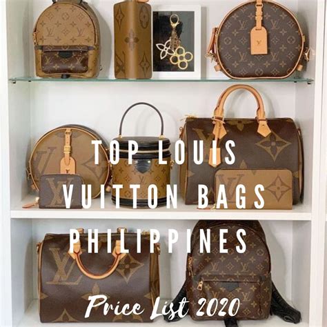 louis vuitton bags 2019 price philippines|Louis Vuitton price list 2022.